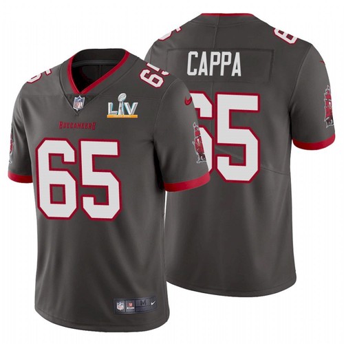 Men's Tampa Bay Buccaneers #65 Alex Cappa Grey 2021 Super Bowl LV Limited Stitched Jersey